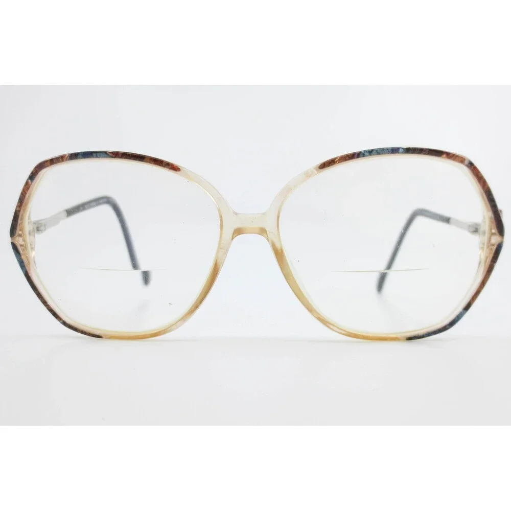 Blue Ribbon for Marchon BR 22 Turquoise Stone Oversized Eyeglasses Frames 130mm